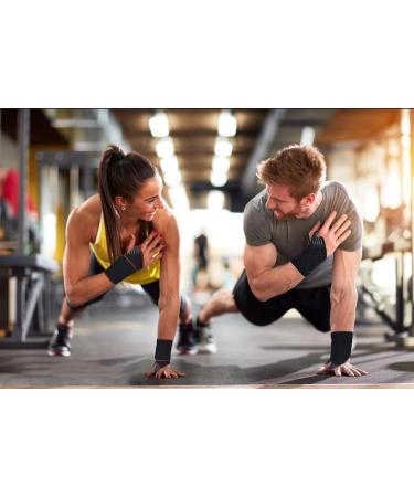 Wrist Wraps with Thumb Support 2 Pack for Weightlifting & Gymnastics - Wrist Brace for Men, Women, and Kids - Includes Free Mesh Carry Bag - Black - Buy Online on GoSupps.com