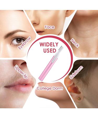Buy Professional Pink Eyebrow Trimmer | 2-in-1 Electric Razor & Facial Hair Remover - Painless & Portable for All Skin Types - Buy Online on GoSupps.com