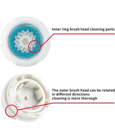 6 PCS Blue Facial Cleansing Brush Head Replacements - Sensitive & Acne Cleanse, Exfoliating Compatible Replacements - Buy Online on GoSupps.com