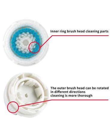 TOPyoth Facial Brush Head Replacements - Sensitive Exfoliating Brush (Blue 4 Pack) - Buy Online on GoSupps.com