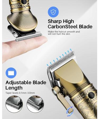 AMULISS Professional Hair Clippers for Men - Cordless Hair Cutting Kit & Beard Trimmer Set - Perfect Gift for Men - Buy Online on GoSupps.com