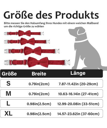 Asvin XL Big Red Velvety Dog Collar - Soft Comfortable & Removable Dog Flying - Perfect for Weddings Birthdays & Parties | Multi-Color Options - Buy Online on GoSupps.com