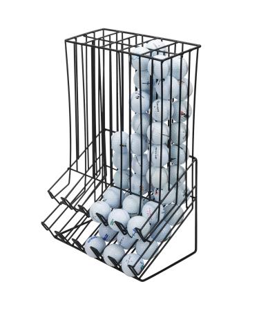 MyGift 90 Capacity Golf Ball Holder - Black Metal Golf Ball Basket Miniature Display Rack Dispenser - Buy Online on GoSupps.com