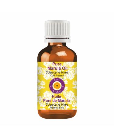 d ve herbes Marula Oil (Sclerocarya birrea) | Cold Pressed | Pure | Natural | Undiluted | For Diluting Essential oils | For Skin & Massage | Non-Sticky| Lightweight| Men & Women | 50ml (1.69 oz)