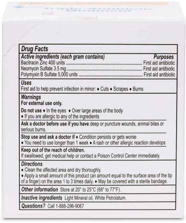 Globe (25 Pack Triple Antibiotic Ointment Single Packet First Aid Kit for Minor Scratches Wounds Cuts and Burns Prevents Infection Active Ingredients Compare to Leading Brand Travel Size 0.9g - Buy Online on GoSupps.com
