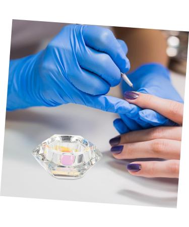 minkissy 3pcs Nail Art Crystal Cup Shot Glass with Lid Glass Mug with Lid Clear Tumbler Containers with Lids Nail Art Liquid Cup Color Mixing Dish Pen Washing Bucket Crystal Pen Wash Cup 6.5x6.5cmx3pcs Whitex3pcs - Buy Online on GoSupps.com