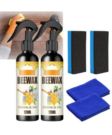Natural Micro-Molecularized Beeswax Spray Molecularized Beeswax Spray Beeswax Spray Furniture Polish Bees Wax Furniture Polish and Cleaner (2PCS)