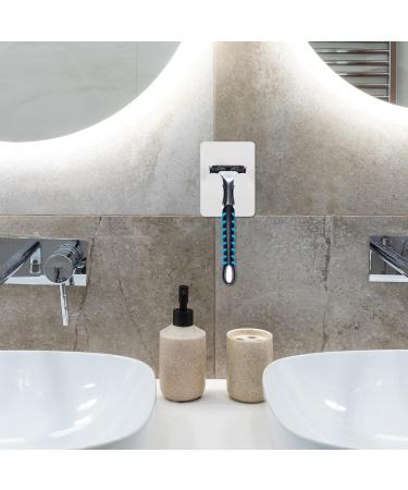 Fondotin 4-Piece Shower Hook Organizer for Safety Razors | Durable ABS Razor Stands | Space-Saving Bathroom Storage | 7.50x5.50x3.00cm White - Buy Online on GoSupps.com
