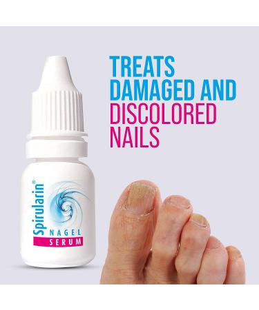Spirularin Nail Oil Treatment for Damaged, Discolored Nails - Repair Serum with Spirulina for Split Nails - 0.34 Fl Oz - Buy Online on GoSupps.com
