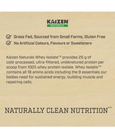Kaizen Naturals Whey Isolate Vanilla Bean 840g Pouch - Buy Online on GoSupps.com