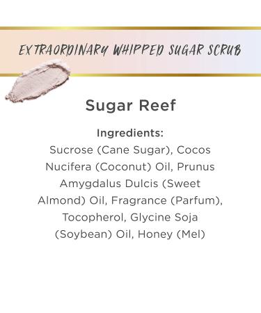 LALICIOUS Sugar Reef Moisturizing Body Scrub - Cane Sugar Body Scrub with Coconut Oil & Honey No Parabens (16oz) - Buy Online on GoSupps.com