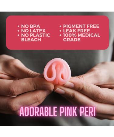 Adorable Pink Menstrual Starter Kit | Comfortable Reusable Menstrual Cup with Travel Storage Bag (S Pink) - Shop Now - Buy Online on GoSupps.com