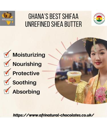 Ghana Unrefined Raw African Natural Shea Butter (Shifaa) Golden Smooth Grade A Raw - 500g. Good for Skin Hair Lips Moisturising Scars and Rashes Eczema. - Buy Online on GoSupps.com