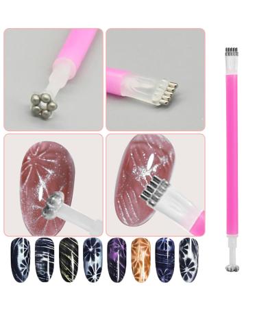 4Pcs Cat Eye Nail Magnet Set - Double-Head Tool for Gel Polish Art | Strong Suction & DIY Manicure | Perfect for Salon & Home Use - Buy Online on GoSupps.com