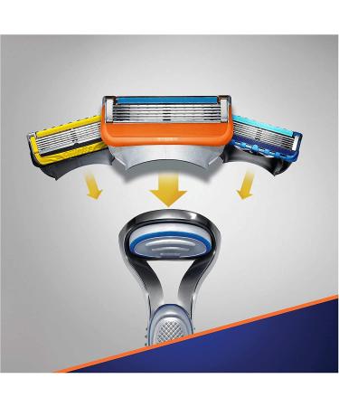 Buy Gillette Fusion 5 Razor for Men with Trimmer Blade & Lubricated Coating | 5 Razor Blades Included - International Shipping Available - Buy Online on GoSupps.com