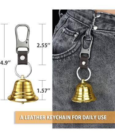 NedFoss 2 Loud Bear Bell with Whistle Set - 3 in 1 Hiking Gear for Survival and Adventure - Buy Online on GoSupps.com