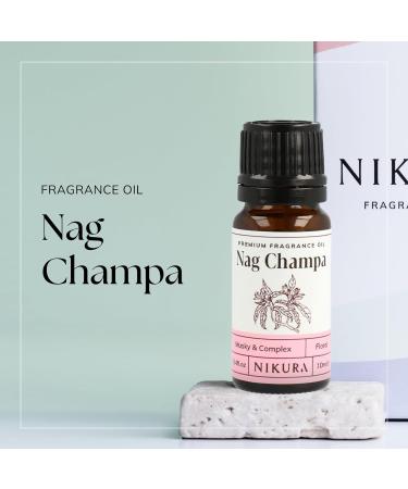 Nag Champa Fragrance Oil 10ml - Ideal for Gifts, Diffusers, Candle & Soap Making | Bath Bombs, Perfume Oil, Vegan & UK Made - Buy Online on GoSupps.com