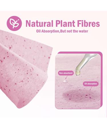 Rose Oil Absorbing Sheets - 480Pcs/6Boxs Face Blotting Papers with Mirror Case & Makeup Puff - Natural Hemp Oil Off Paper for Home, Office, Travel - Buy Online on GoSupps.com