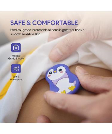 Walnut Wearable Thermometer for Kids - Rechargeable Smart Baby Thermometer for Continuous Temperature Monitoring | Real-Time Fever Alerts | Ideal Baby Shower Gift and Registry Essential - Buy Online on GoSupps.com