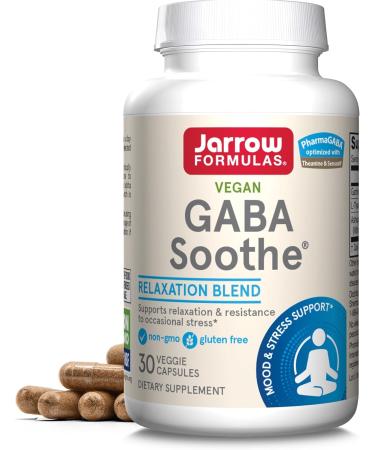 Jarrow Formulas GABA Soothe 30 Veggie Caps