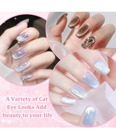 Cat Eye Magnet for Nails Double-head Nail Magnet Pens 4.7inch Nail Magnet Stick for Cat Eye Gel Nail Polish Home DIY Salon Studio Women - Buy Online on GoSupps.com
