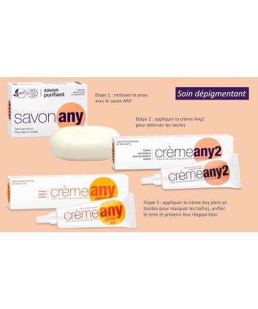 SORIFA - Pack of 50 - ANY PLEIN AIR Tinted cream with sun protection - Face - Brown spots freckles old age scars pregnancy mask - Tube 25 gr. - Buy Online on GoSupps.com