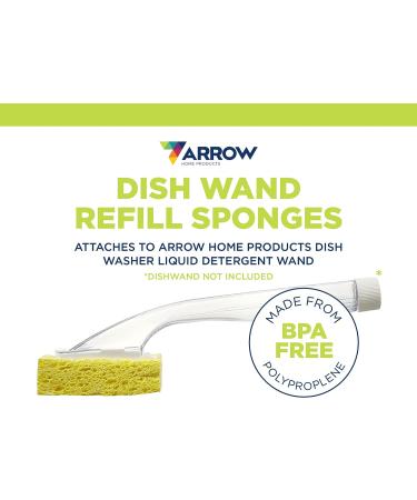 Dish Sponge with Soap Dispenser Handle and 4 Refill Sponges - Fillable Dish  Wand