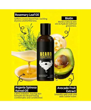Soin revitalisant pour barbe homme huile hydratante soin des poils du visage adoucit les poils secs et emm l s am liore la brillance sensation de fra cheur et texture non collante 2pcs - Buy Online on GoSupps.com