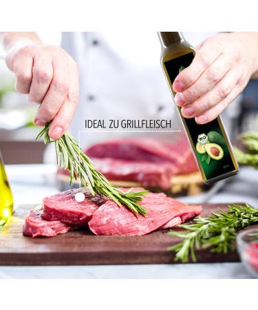 Herballand Organic Avocado Oil 1L - Cold-Pressed Vegan Cooking Oil (4x250ml) for Roasting Grilling & Refining - Premium Quality 4-Pack - Buy Online on GoSupps.com