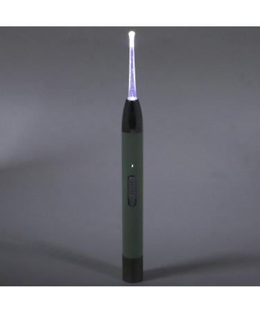 Ear Checking Pen: LED Pen Light with Dual Light Sources for Ear Wax Removal - Includes 4 Tips and Magnifying Lens - Light Green - Buy Online on GoSupps.com