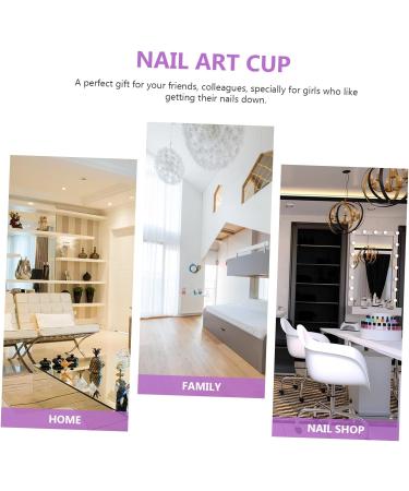 minkissy 5 Pcs Nail Art Crystal Cup Glass Dappen Dish Glass Containers with Lids Crystal Nail Cup Crystal Dappen Dish Dappen Dish for Nails Flower Dappen Dish Bowl White Crystal 5.5x5.5cmx5pcs Pinkx5pcs - Buy Online on GoSupps.com
