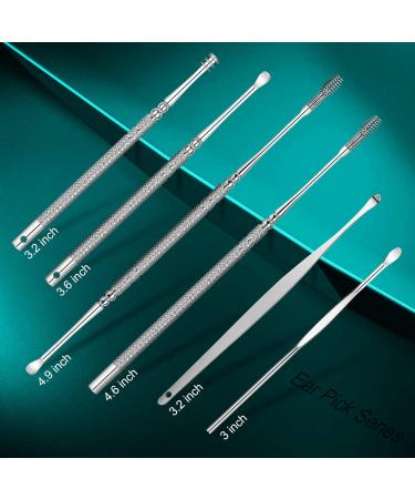 Premium Stainless Steel Ear Wax Removal Kit - Ear Cleaner Set with Storage Box for Adults - Buy Online on GoSupps.com