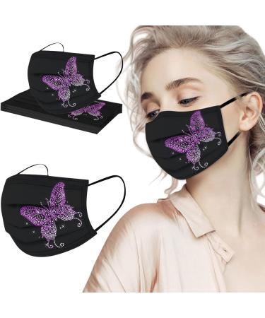 Buy Winfer 50/100 Piece Disposable 3-Layer Mouth Protection Breathable Colored Face Masks for Adults Neck Tube Scarf for Men & Women - Buy Online on GoSupps.com