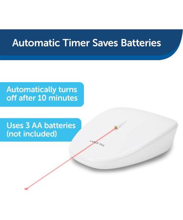 PetSafe Laser Tail Automatic Laser Light Interactive Playtime For Cats Moving Cat Toy White - Buy Online on GoSupps.com