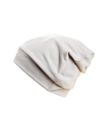 New Satin Lined Sleeping Cap Adjustable Bonnet Sleep Head Cover Natural Night Sleep Beanie Hat for Curly Hair Protection Women and Men