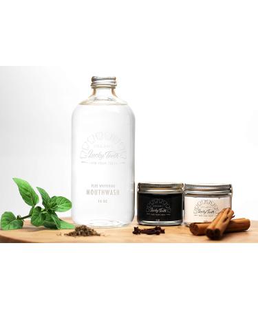 Buy Lucky Teeth Organic Toothpaste - All Natural Remineralizes & Fortifies Teeth & Gums (2 oz Glass) International Shipping Available - Buy Online on GoSupps.com