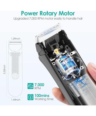 ATESON Body Hair Trimmer for Men with Charging Dock - Electric Beard & Pubic Hair Trimmer - Waterproof Body Groomer Ball Shaver with Light - Buy Online on GoSupps.com