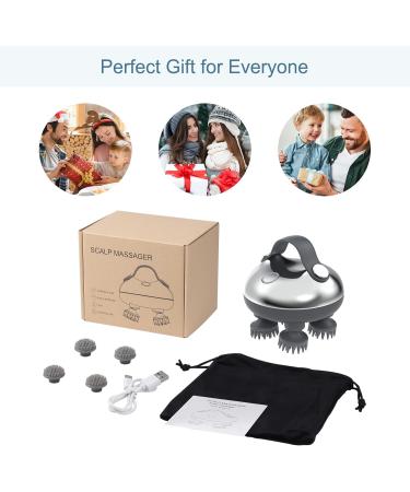 Ankilo Upgraded Electric Hair Scalp Massager with 3 Kneading Modes Portable Head Massager Handheld Waterproof Head Scratcher for Hair Growth Deep Clean and Stress Relax Cat Dog Massager - Buy Online on GoSupps.com
