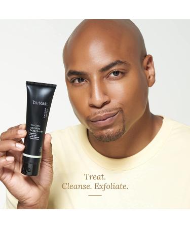 Buttah Skin Tea Tree & Aloe Exfoliating Scrub 3oz - Multi-Tasking Cleanser - Black-Owned Skincare for Men & Women - Buy Online on GoSupps.com