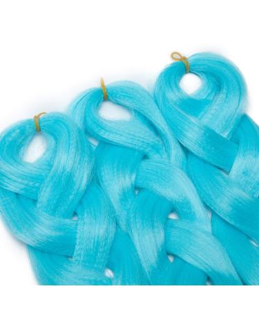 Tess 41 Jumbo Braids Extensions - Synthetic Crochet Braiding Hair 5pcs 165g/bundle 100cm Blue - International Shipping Available - Buy Online on GoSupps.com
