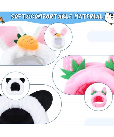 Fun Cat Hat & Cute Rabbit Ears Costume for Cats and Small Dogs Perfect Party Accessories for Kittens & Puppies - Buy Online on GoSupps.com