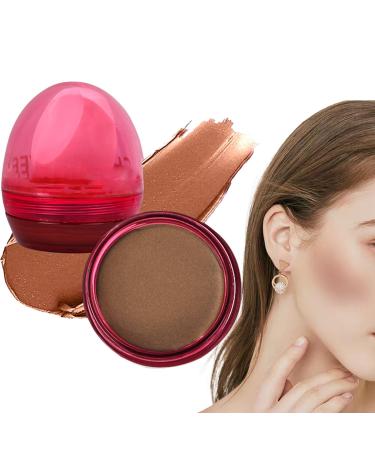 Face Cream Blusher Waterproof Velvet Cream Blusher for Face Products Teen Girls Cosmetics for Home Shopping Gathering Dating Traveling Working Huyath 01# Bronze