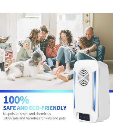 Ultrasound Pest Control - 4-Pack Insect Repeller for Mosquitoes Mice Ants Flies Spiders & Roaches | Effective Electronic Pest Deterrent - Buy Online on GoSupps.com