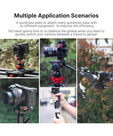 ULANZI Claw Quick Release Plate Kit for DSLR/Mirrorless Cameras & Gimbals - Buy Online on GoSupps.com