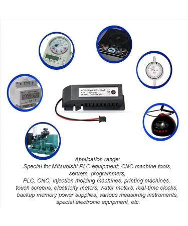 WELLVEUS 6 Pack MR-J3BAT Battery for MELSERVO MR-J3BAT ER6VC119A/B - 3.6V 2000mAh | International Shipping Available - Buy Online on GoSupps.com