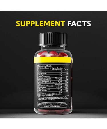 The Beard Club Biotin Beard Growth Vitamin Gummies - Beard and Hair Supplement for Men - Vitamins B12 E & C to Support a Thicker Fuller Looking Beard - Mens Beard Care - Strawberry Gummy Growth Gummies - Buy Online on GoSupps.com