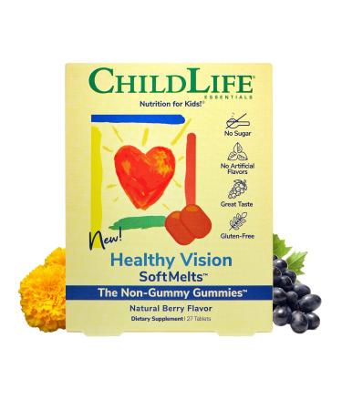 ChildLife Healthy Vision SoftMelts Natural Berry Flavor 27 Tablets