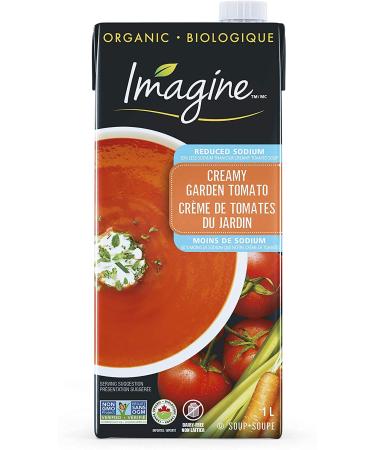 Imagine Reduced Sodium Organic Creamy Garden Tomato Soup 1L (Pack of 12) Black 1 l (Pack of 12)