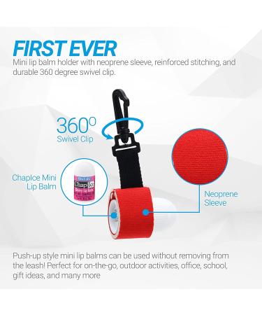 Lip Naturals Mini Lip Balm Pack with SPF-15 Sunscreen | 12-count Assorted with Keychain | Made in USA | Tea Tree Mint, Vanilla Bean, Bing Cherry Flavors (0.10oz/3g each) - Buy Online on GoSupps.com