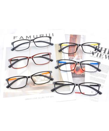 Shinu Anti Blue Light Glasses - Short-sighted Memory Metal Computer Glasses NS3110 C6 Black & Orange - Protect Your Eyes Online - Buy Online on GoSupps.com